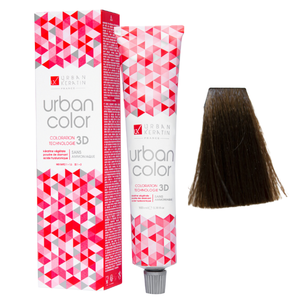 Coloration sans ammoniaque blond foncé naturel 6 Urban Color URBAN KERATIN 100 ml