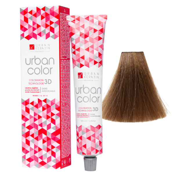 Coloration sans ammoniaque blond moka 7.8 Urban Color URBAN KERATIN 100 ml