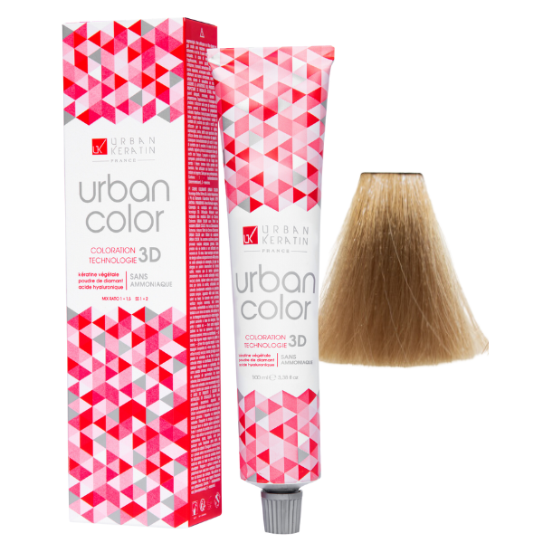 Coloration sans ammoniaque blond très clair doré cendré beige 9.31 Urban Color URBAN KERATIN 100 ml