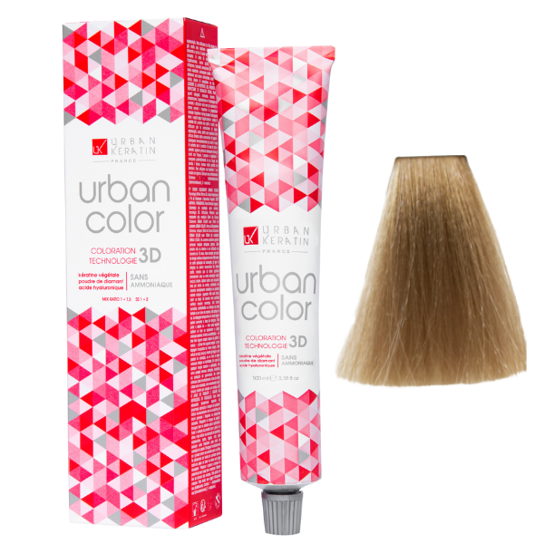 Coloration sans ammoniaque blond très clair naturel 9 Urban Color URBAN KERATIN 100 ml