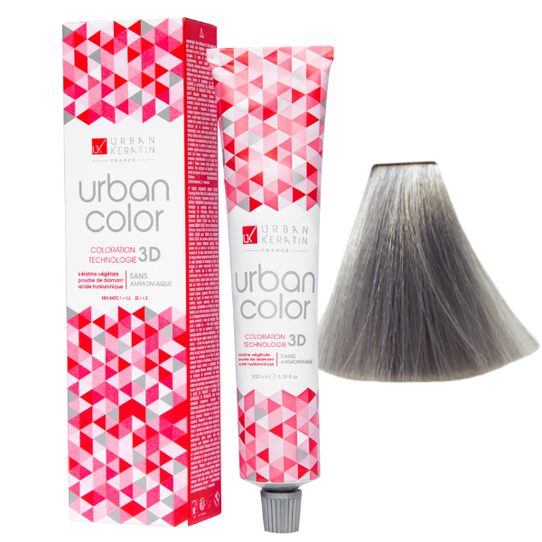 Coloration sans ammoniaque booster gris Urban Color URBAN KERATIN 100 ml