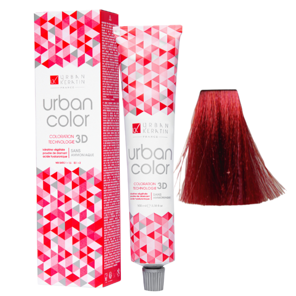 Coloration sans ammoniaque booster rouge Urban Color URBAN KERATIN 100 ml