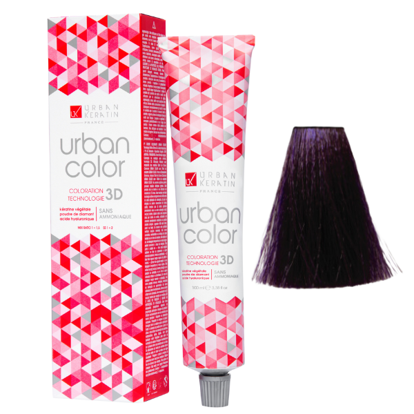 Coloration sans ammoniaque booster violet Urban Color URBAN KERATIN 100 ml