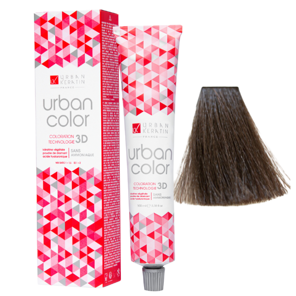 Coloration sans ammoniaque châtain clair naturel 5 Urban Color URBAN KERATIN 100 ml