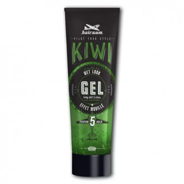 gel coiffant effet mouillé hairgum kiwi