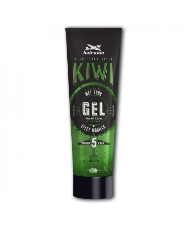 gel coiffant effet mouillé hairgum kiwi