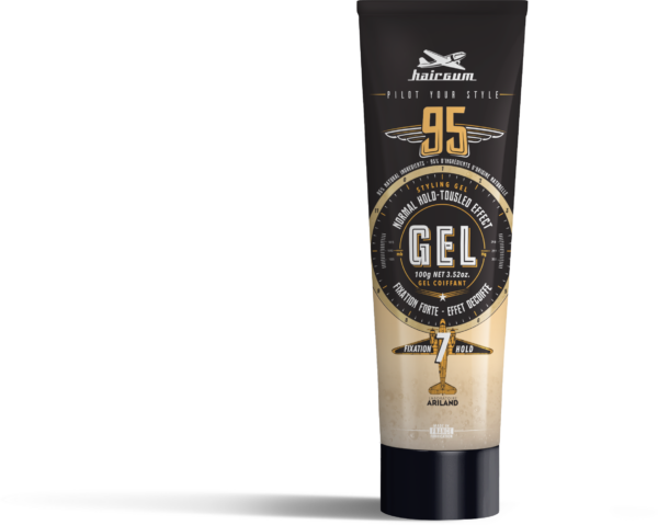 Gel fixation forte effet mouillé décoiffé Hairgum