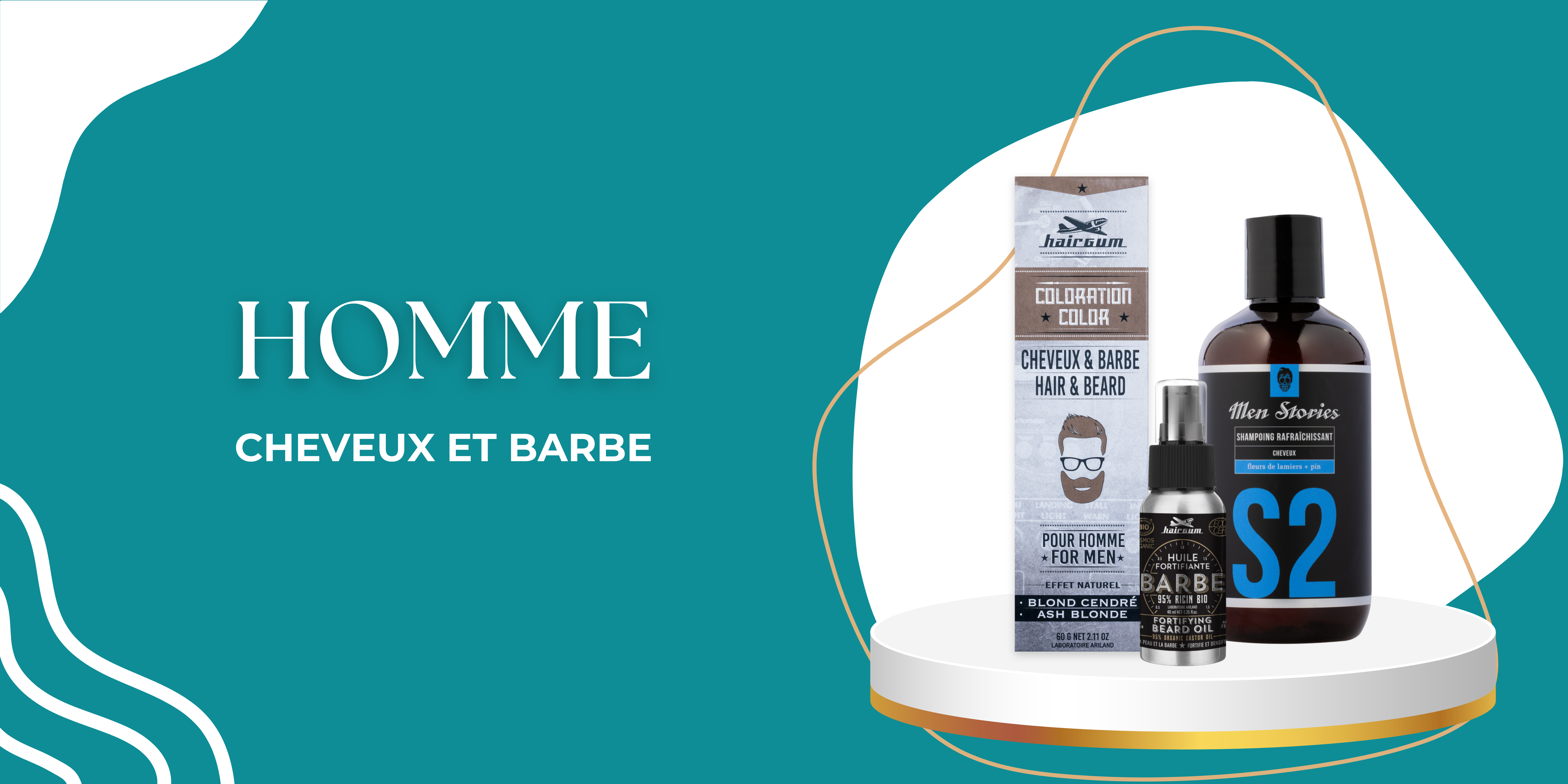 homme produits de coiffure cheveux et barbe