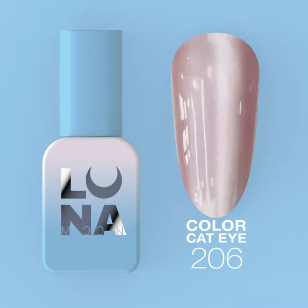 Vernis semi-permanents LUNAMOON Color Cat Eye N°206- 8ml